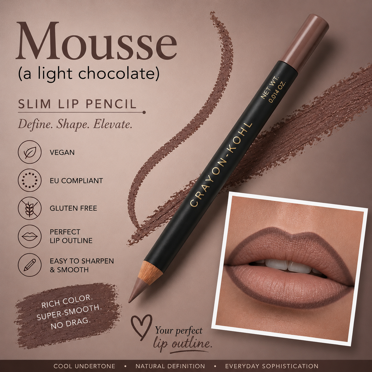Mousse Kohl Slim Lip Liner
