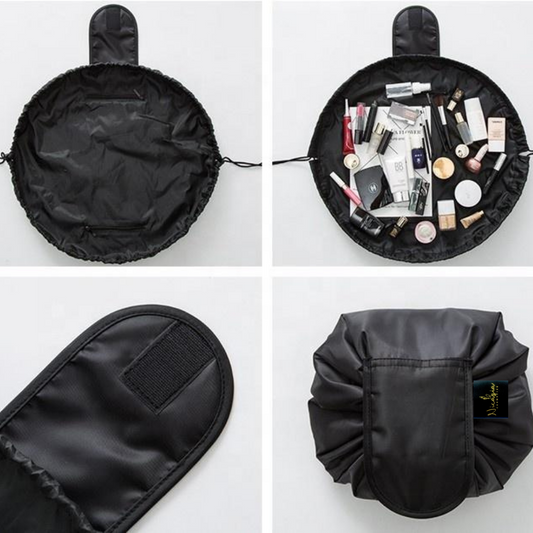 Nicasia Cosmetics Flat-Lay Drawstring Makeup Bag