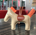 Handmade Leather Pony Keychain And Bag Charm