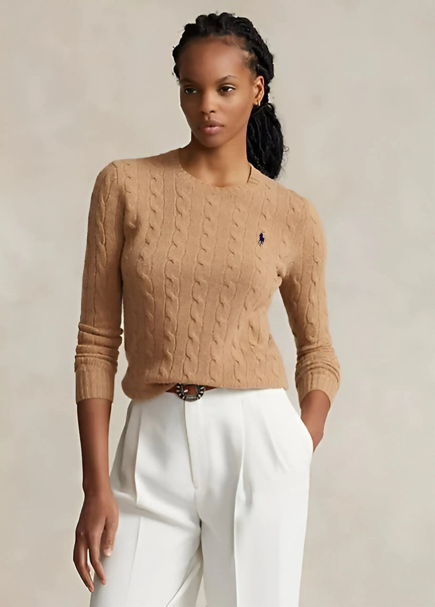 Ralph Lauren Cotton Cable-Knit Sweater