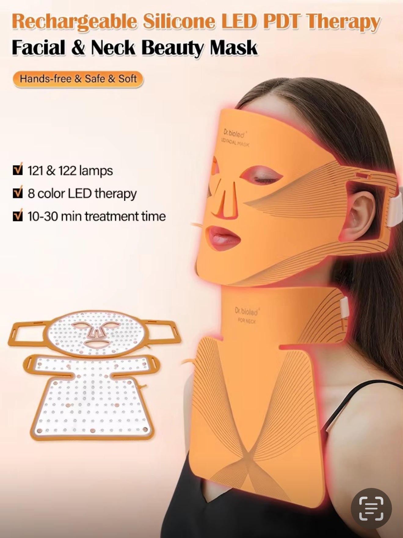 Professional LED Mask Face, Neck and Chest