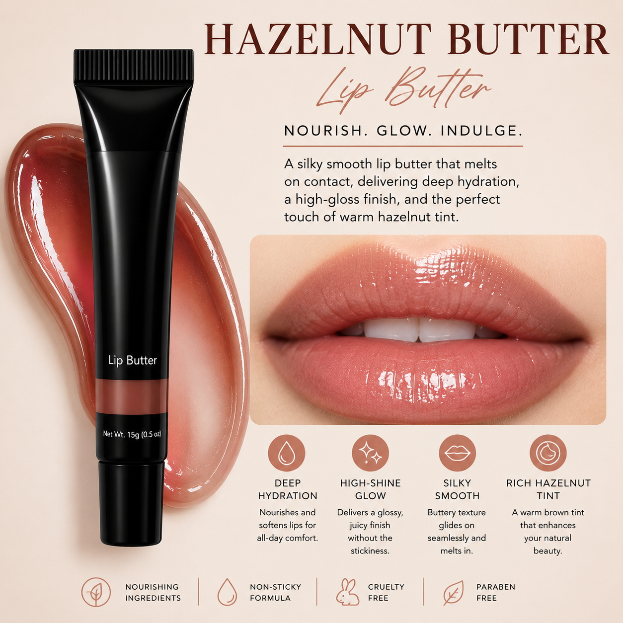 Hazelnut Lip Butter
