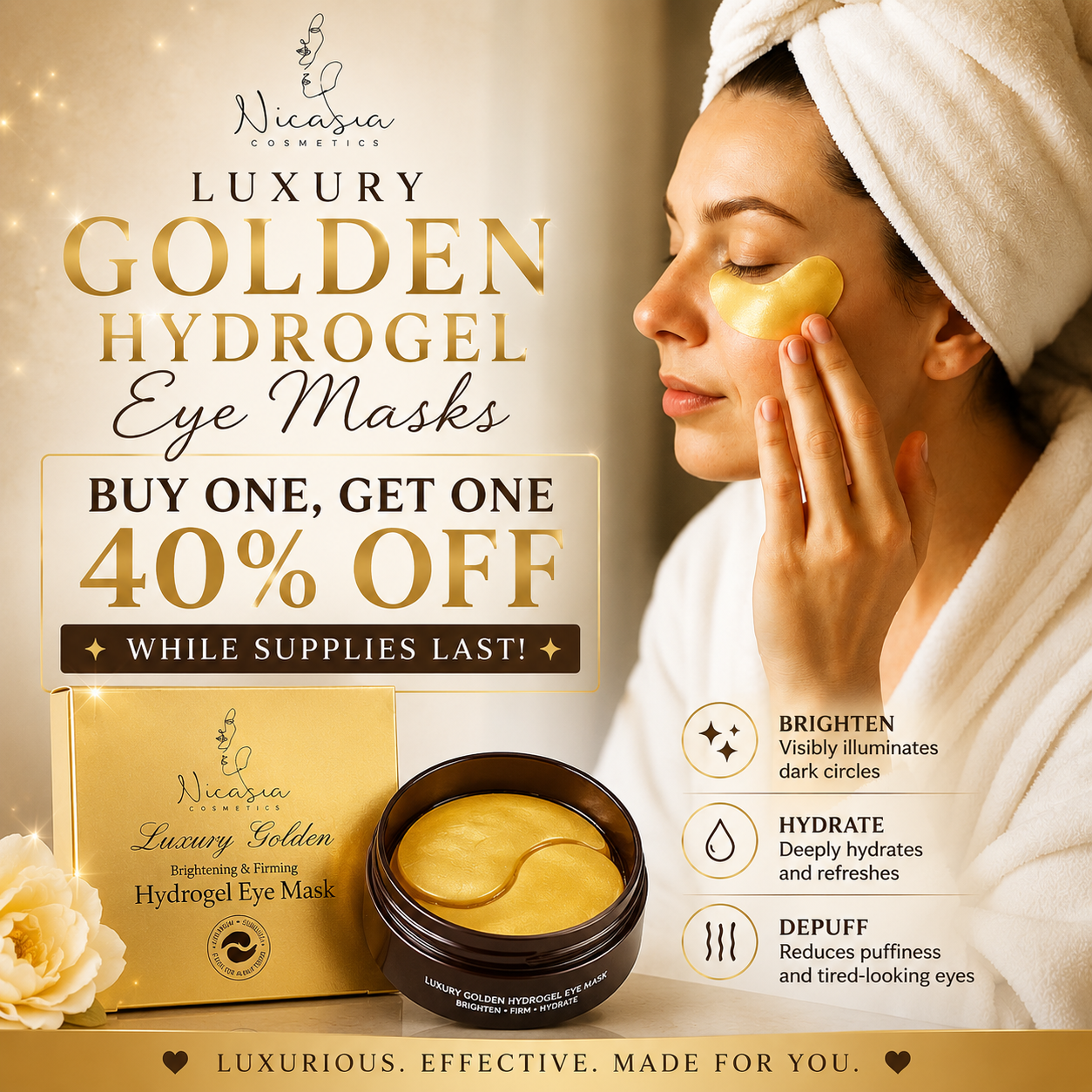 Hydrogel Eye Masks