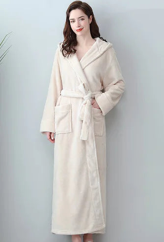 Luxe Coral Fleece Bath Robe