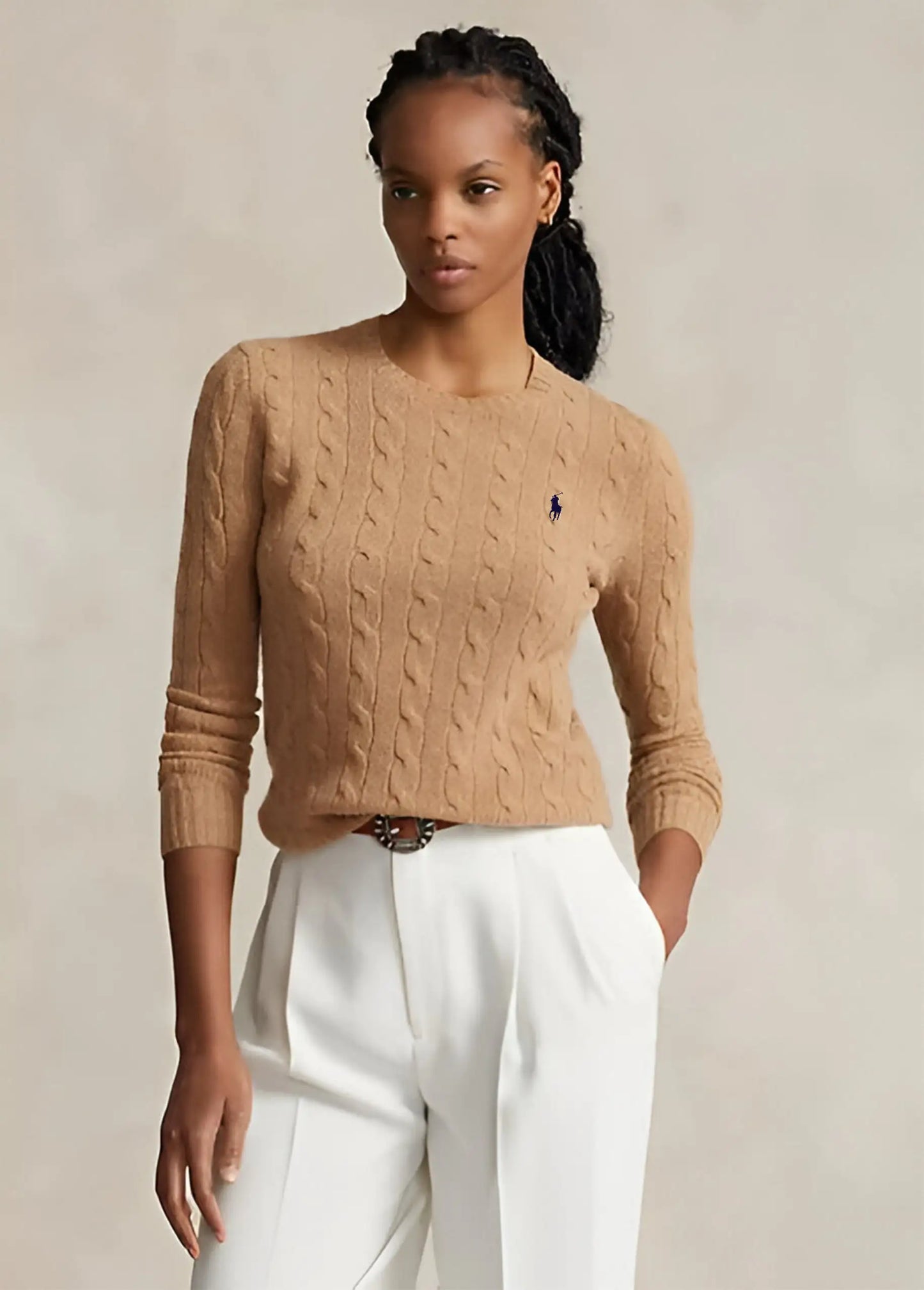 Ralph Lauren Cable-Knit Cotton Sweater