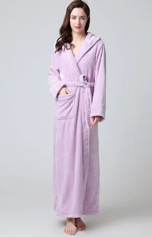 Luxe Coral Fleece Bath Robe