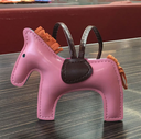 Handmade Leather Pony Keychain And Bag Charm