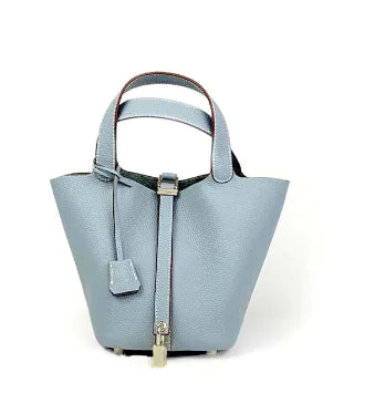 Premium Leather Bucket Bag 18cm