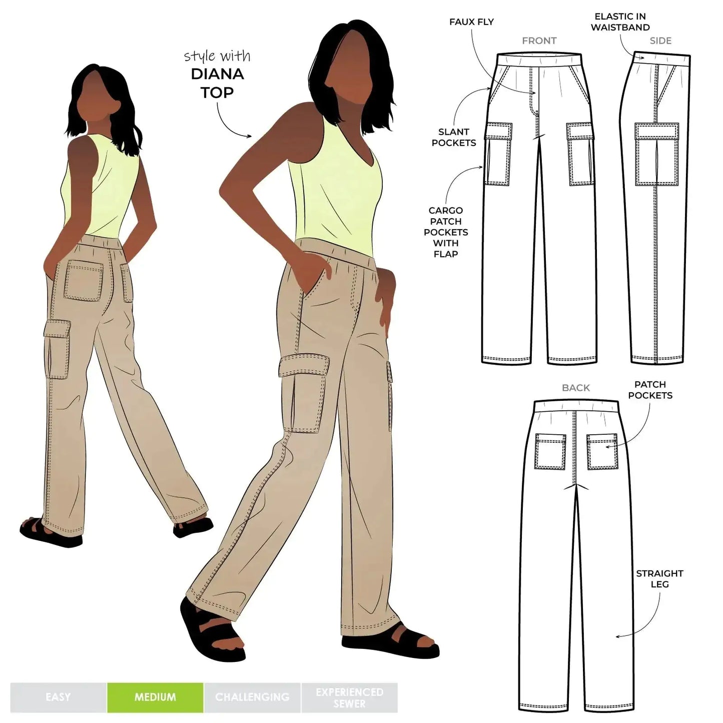 Isla Cargo Pants (runs small size up)