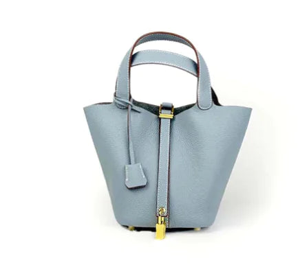 Premium Leather Bucket Bag 18cm