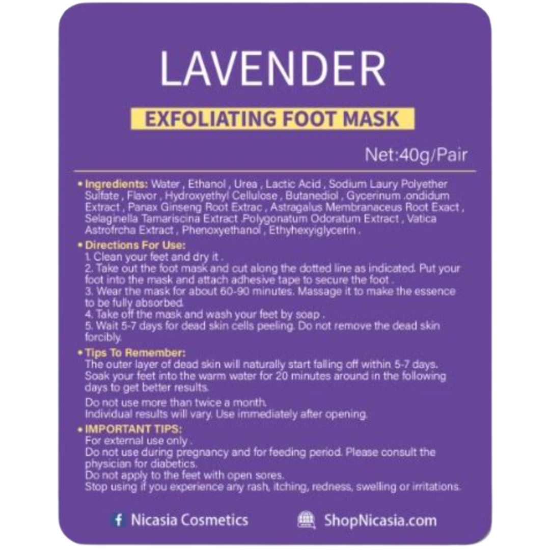 Lavender Exfoliating Foot Mask